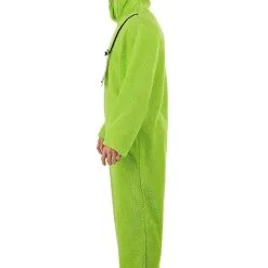 Savvy Garments Adult Oscar The Grouch Costume Jumpsuit -SCREAM COSTUMES shop adult oscar the grouch costume alt 2