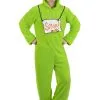 Savvy Garments Adult Oscar The Grouch Costume Jumpsuit -SCREAM COSTUMES shop adult oscar the grouch costume onesie