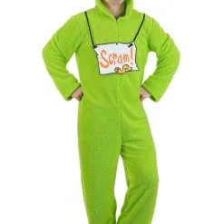 SCREAM COSTUMES shop 30 Savvy Garments Adult Oscar The Grouch Costume Jumpsuit