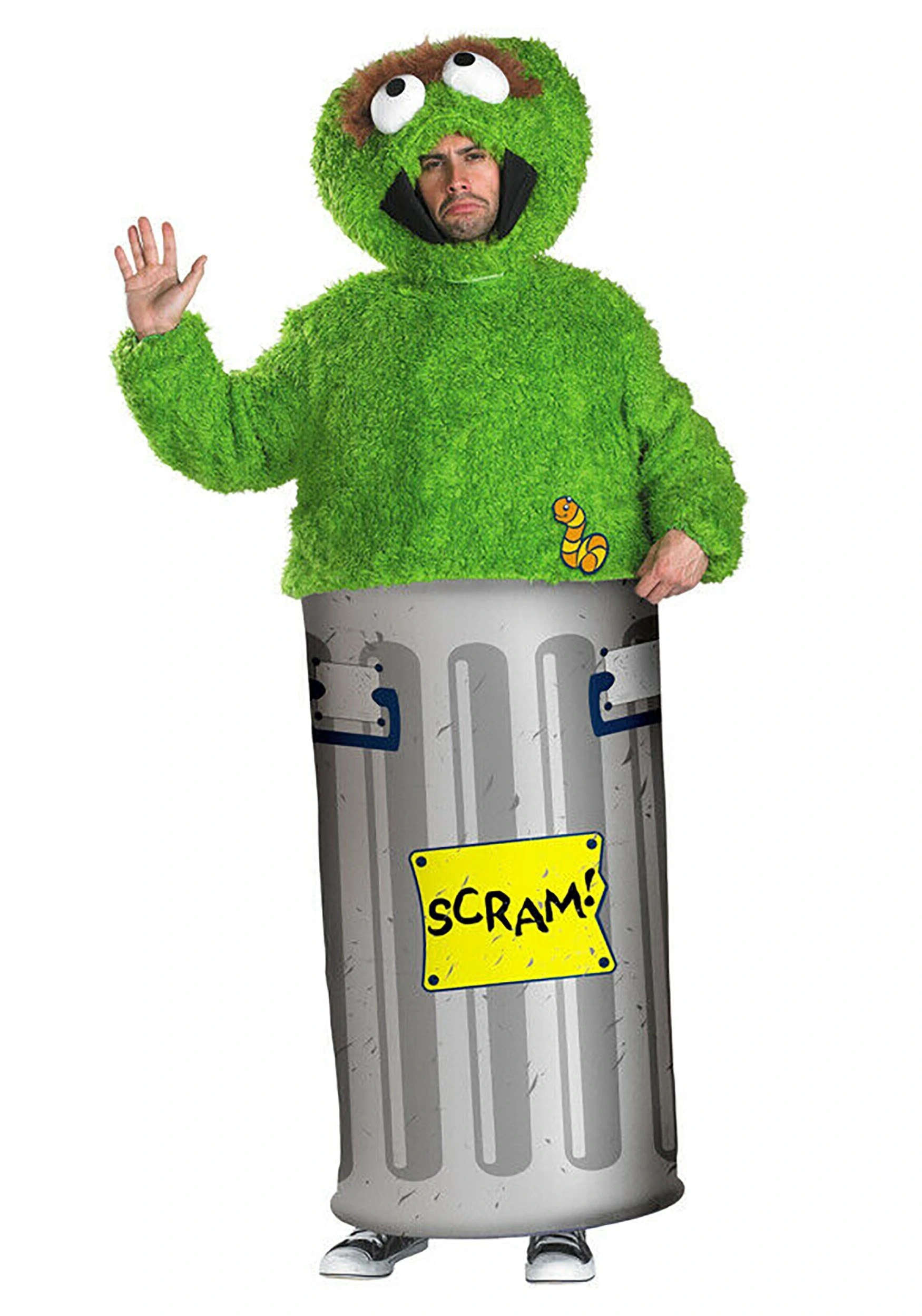 Disguise Adult Oscar The Grouch Costume 3 Disguise Adult Oscar The Grouch Costume