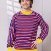 BigWan Apparel Co. Sesame Street Ernie Cosplay Adult Knit Sweater -SCREAM COSTUMES shop adult sesame street ernie cosplay knit sweater