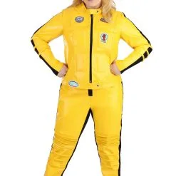 Fun Costumes Kill Bill Women's Beatrix Kiddo Motorcycle Suit Costume -SCREAM COSTUMES shop beatrix kiddo motorcycle suit alt 4