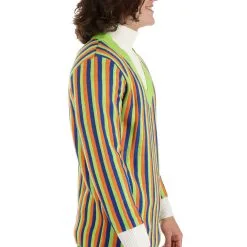 BigWan Apparel Co. Sesame Street Bert Cosplay Knit Sweater For Adults -SCREAM COSTUMES shop bert cosplay knit sweater adult alt 6