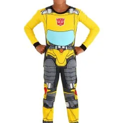AME Sleepwear Transformers Boys Bumblebee Long Sleeve Sleep Set