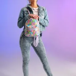 OMG Handbags Care Bears All Over Print Mini Backpack -SCREAM COSTUMES shop care bears classic all over print mini backpack alt 12