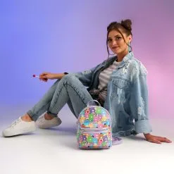 OMG Handbags Care Bears All Over Print Mini Backpack -SCREAM COSTUMES shop care bears classic all over print mini backpack alt 8