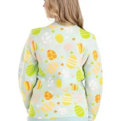 BigWan Apparel Co. Care Bears Easter Egg Hunt Ugly Sweater For Adults -SCREAM COSTUMES shop care bears easter egg hunt ugly sweater alt 3