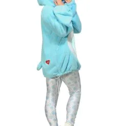 Fun Costumes Care Bears Deluxe Bedtime Bear Hoodie Women's Costume -SCREAM COSTUMES shop care bears womens deluxe bedtime bear alt 6
