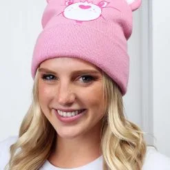 Elope Care Bears Cheer Bear Knit Hat For Adults -SCREAM COSTUMES shop cheer bear knit hat alt 2