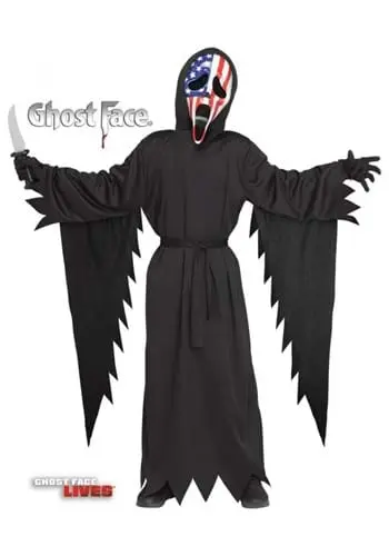 Fun World Child Patriotic Ghost Face Costume 3 Fun World Child Patriotic Ghost Face Costume -SCREAM COSTUMES shop child patriotic ghost face