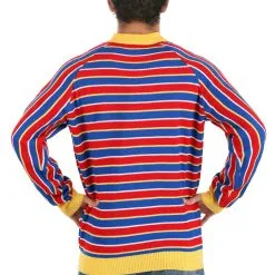 BigWan Apparel Co. Sesame Street Ernie Cosplay Adult Knit Sweater 11 BigWan Apparel Co. Sesame Street Ernie Cosplay Adult Knit Sweater -SCREAM COSTUMES shop ernie cosplay knit sweater adult alt 3