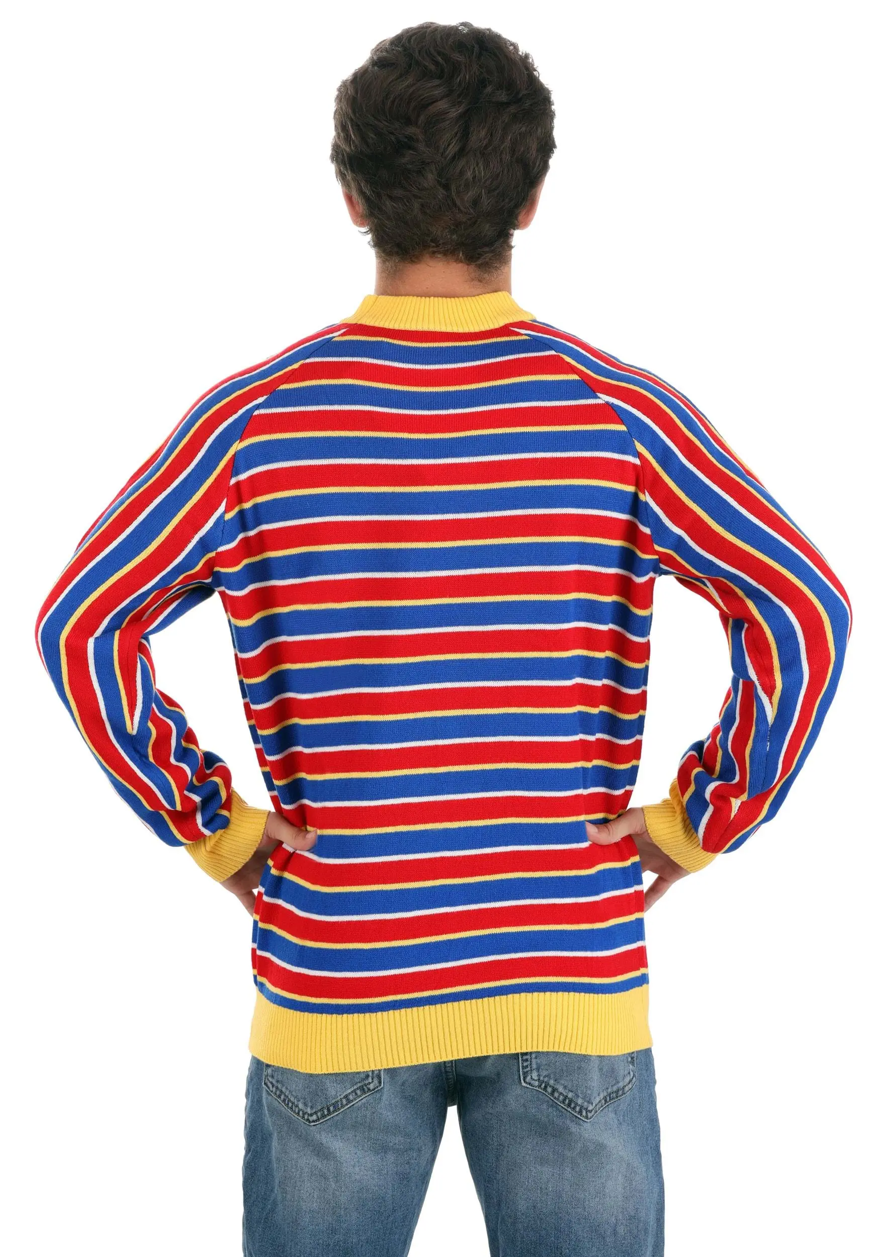 BigWan Apparel Co. Sesame Street Ernie Cosplay Adult Knit Sweater 6 BigWan Apparel Co. Sesame Street Ernie Cosplay Adult Knit Sweater - Image 4