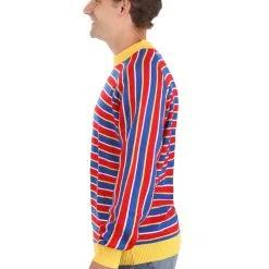BigWan Apparel Co. Sesame Street Ernie Cosplay Adult Knit Sweater 12 BigWan Apparel Co. Sesame Street Ernie Cosplay Adult Knit Sweater -SCREAM COSTUMES shop ernie cosplay knit sweater adult alt 4