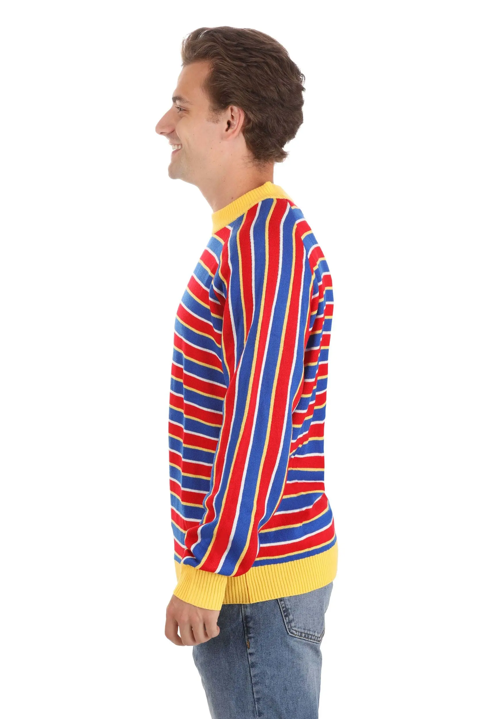 BigWan Apparel Co. Sesame Street Ernie Cosplay Adult Knit Sweater 7 BigWan Apparel Co. Sesame Street Ernie Cosplay Adult Knit Sweater - Image 5