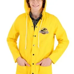 Fun Costumes Jurassic Park Costume Yellow Raincoat