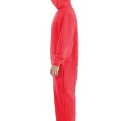 BigWan Apparel Co. Sesame Street Elmo Onesie Costume For Adults -SCREAM COSTUMES shop sesame street elmo onesie costume alt 3