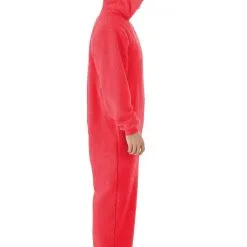 BigWan Apparel Co. Sesame Street Elmo Onesie Costume For Adults -SCREAM COSTUMES shop sesame street elmo onesie costume alt 4