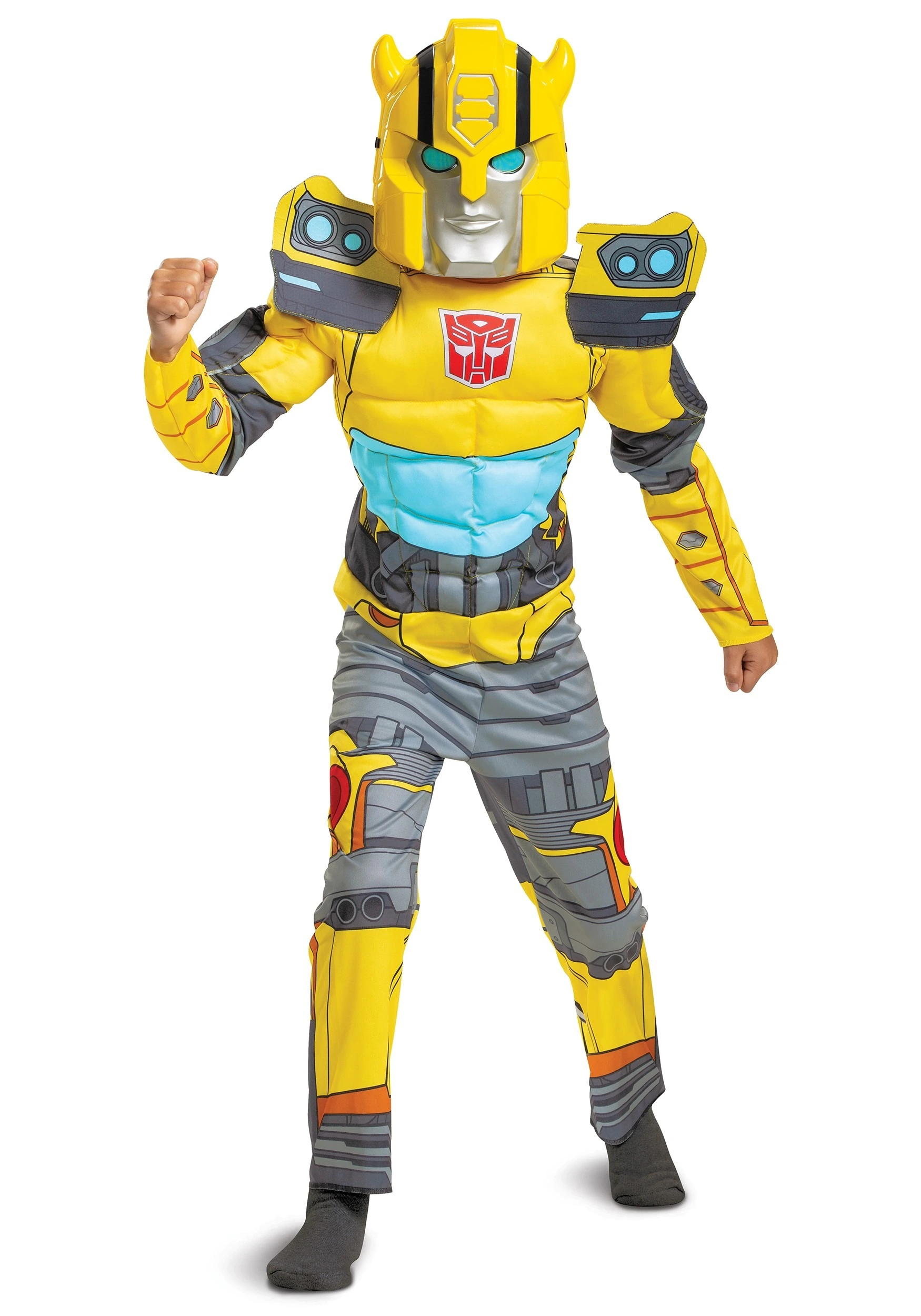 Disguise Transformers Muscle Bumblebee Costume For Kids 3 Disguise Transformers Muscle Bumblebee Costume For Kids